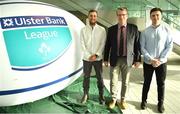 17 May 2018;  In attendance are, from left, Bain Champion, Steve McDonough and Conor Montayne, of Seapoint Rugby Club, Co Dublin, pictured at the Ulster Bank League Awards 2018 at the Aviva Stadium in Dublin. Irish rugby head coach Joe Schmidt was in attendance to present the awards to the best rugby players and coaches across all divisions of the Ulster Bank League.  Photo by Sam Barnes/Sportsfile