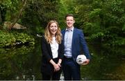 18 May 2018; Dublin ladies footballer Sinead Finnegan and Dublin footballer Paul Flynn pictured at The Jim Madden GPA Leadership Programme Launch at St Stephen's Green in Dublin. Photo by David Fitzgerald/Sportsfile