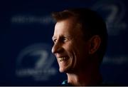 18 May 2018; Head coach Leo Cullen during a Leinster Rugby press conference at the RDS Arena in Dublin. Photo by Piaras Ó Mídheach/Sportsfile