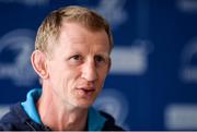 18 May 2018; Head coach Leo Cullen during a Leinster Rugby press conference at the RDS Arena in Dublin. Photo by Piaras Ó Mídheach/Sportsfile