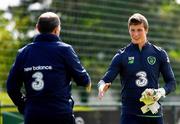 18 May 2018; Goalkeeper Conor O'Malley with Republic of Ireland manager Martin O'Neill during squad training at the FAI National Training Centre in Abbotstown, Dublin. Photo by Stephen McCarthy/Sportsfile