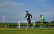 18 May 2018; John Egan, left, and Jonathan Walters during Republic of Ireland squad training at the FAI National Training Centre in Abbotstown, Dublin. Photo by Stephen McCarthy/Sportsfile