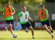 18 May 2018; Alan Browne with Shaun Williams, left, and Seamus Coleman, right, during Republic of Ireland squad training at the FAI National Training Centre in Abbotstown, Dublin. Photo by Stephen McCarthy/Sportsfile