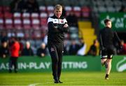 18 May 2018; Dundalk manager Stephen Kenny watches his players warm up ahead of the SSE Airtricity League Premier Division match between Bohemians and Dundalk at Dalymount Park in Dublin. Photo by Sam Barnes/Sportsfile