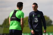 18 May 2018; Shaun Williams, right, and Enda Stevens during Republic of Ireland squad training at the FAI National Training Centre in Abbotstown, Dublin. Photo by Stephen McCarthy/Sportsfile
