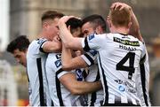18 May 2018; Patrick Hoban of Dundalk, centre right, celebrates with teammates after scoring his side's first goal during the SSE Airtricity League Premier Division match between Bohemians and Dundalk at Dalymount Park in Dublin. Photo by Sam Barnes/Sportsfile
