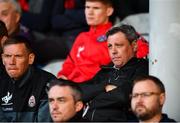 18 May 2018; Bohemians manager Keith Long watches from the stands due to a touchline ban during the SSE Airtricity League Premier Division match between Bohemians and Dundalk at Dalymount Park in Dublin. Photo by Sam Barnes/Sportsfile