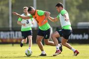 18 May 2018; Jonathan Walters and John Egan during Republic of Ireland squad training at the FAI National Training Centre in Abbotstown, Dublin. Photo by Stephen McCarthy/Sportsfile