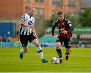 18 May 2018; Patrick Kirk of Bohemians in action against Chris Shields of Dundalk during the SSE Airtricity League Premier Division match between Bohemians and Dundalk at Dalymount Park in Dublin. Photo by Ben McShane/Sportsfile