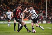 18 May 2018; Michael Duffy of Dundalk in action against Ian Morris of Bohemians during the SSE Airtricity League Premier Division match between Bohemians and Dundalk at Dalymount Park in Dublin. Photo by Sam Barnes/Sportsfile