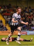 18 May 2018; Seán Hoare of Dundalk celebrates after scoring his side's second goal during the SSE Airtricity League Premier Division match between Bohemians and Dundalk at Dalymount Park in Dublin. Photo by Sam Barnes/Sportsfile