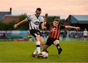 18 May 2018; Dylan Connolly of Dundalk in action against Patrick Kirk of Bohemians during the SSE Airtricity League Premier Division match between Bohemians and Dundalk at Dalymount Park in Dublin. Photo by Ben McShane/Sportsfile