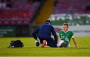 18 May 2018; Conor McCormack of Cork City receives treatment during the SSE Airtricity League Premier Division match between Cork City and Bray Wanderers at Turner's Cross in Cork. Photo by Harry Murphy/Sportsfile