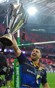 12 May 2018; Rob Kearney of Leinster celebrates with the cup after the European Rugby Champions Cup Final match between Leinster and Racing 92 at the San Mames Stadium in Bilbao, Spain. Photo by Brendan Moran/Sportsfile