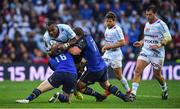 12 May 2018; Leone Nakawara of Racing 92 is tackled by James Tracy and Jack McGrath of Leinster during the European Rugby Champions Cup Final match between Leinster and Racing 92 at the San Mames Stadium in Bilbao, Spain. Photo by Brendan Moran/Sportsfile