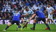 12 May 2018; Leone Nakawara of Racing 92 is tackled by James Tracy and Jack McGrath of Leinster during the European Rugby Champions Cup Final match between Leinster and Racing 92 at the San Mames Stadium in Bilbao, Spain. Photo by Brendan Moran/Sportsfile