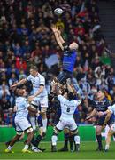 12 May 2018; Devin Toner of Leinster wins a lineout during the European Rugby Champions Cup Final match between Leinster and Racing 92 at the San Mames Stadium in Bilbao, Spain. Photo by Brendan Moran/Sportsfile