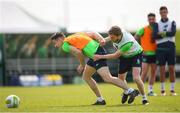 19 May 2018; Darragh Lenihan and Eunan O'Kane during Republic of Ireland squad training at the FAI National Training Centre in Abbotstown, Dublin. Photo by Stephen McCarthy/Sportsfile