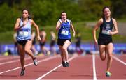 19 May 2018; Robyn Ni Chaoimh of Col Cois Life, Co Dublin, competing in the Senior Girls 100m during Day Two of the Irish Life Health Leinster Schools Track and Field Championships at Morton Stadium in Santry, Dublin. Photo by David Fitzgerald/Sportsfile