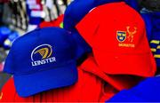 19 May 2018; Munster and Leinster merchandise on sale prior to the Guinness PRO14 semi-final match between Leinster and Munster at the RDS Arena in Dublin. Photo by Brendan Moran/Sportsfile