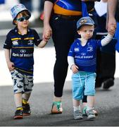 19 May 2018; Leinster supporters 2 year old Sebastian, right, and 3 year old Finn Leonard, from Lusk, Co Dublin, ahead of the Guinness PRO14 semi-final match between Leinster and Munster at the RDS Arena in Dublin. Photo by Ramsey Cardy/Sportsfile