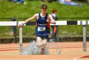 19 May 2018; Conor Mullaney of Blackwater CS, Co. Waterford, competing in the Inter Boys 1500m Steeplechase event  at the Irish Life Health Munster Schools Track and Field Championships at Crageens in Castleisland, Co Kerry. Photo by Harry Murphy/Sportsfile