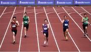 19 May 2018; David McDonald of CBS Wexford, Co Wexford, second right, on his way to winning the Senior Boys 200m during Day Two of the Irish Life Health Leinster Schools Track and Field Championships at Morton Stadium in Santry, Dublin. Photo by David Fitzgerald/Sportsfile