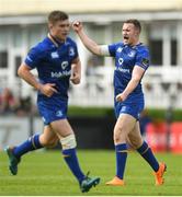 19 May 2018; Rory O'Loughlin of Leinster celebrates a turnover during the Guinness PRO14 semi-final match between Leinster and Munster at the RDS Arena in Dublin. Photo by Ramsey Cardy/Sportsfile