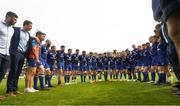 19 May 2018; The Leinster squad huddle following the Guinness PRO14 semi-final match between Leinster and Munster at the RDS Arena in Dublin. Photo by Ramsey Cardy/Sportsfile