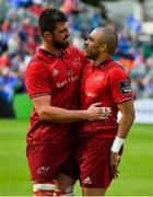 19 May 2018; Jean Kleyn, left, and Simon Zebo of Munster of Munster after the Guinness PRO14 semi-final match between Leinster and Munster at the RDS Arena in Dublin. Photo by Brendan Moran/Sportsfile