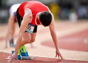 19 May 2018; Jack Buckley of SMGS Blarney, Co. Cork, competing in the Senior Boys 400m event at the Irish Life Health Munster Schools Track and Field Championships at Crageens in Castleisland, Co Kerry. Photo by Harry Murphy/Sportsfile