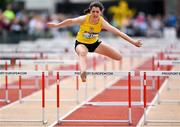 19 May 2018; Sofia Mena of Ashton, Co. Cork, competing in the Inter Girls 80m Hurdles event at the Irish Life Health Munster Schools Track and Field Championships at Crageens in Castleisland, Co Kerry. Photo by Harry Murphy/Sportsfile