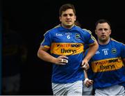 19 May 2018; Tipperary captain Robbie Kiely leads his side out ahead of the Munster GAA Football Senior Championship Quarter-Final match between Tipperary and Waterford at Semple Stadium in Thurles, Co Tipperary. Photo by Daire Brennan/Sportsfile