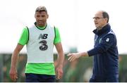 19 May 2018; Republic of Ireland manager Martin O'Neill and Jonathan Walters during Republic of Ireland squad training at the FAI National Training Centre in Abbotstown, Dublin. Photo by Stephen McCarthy/Sportsfile