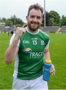 19 May 2018; Sean Quigley of Fermanagh celebrates after the Ulster GAA Football Senior Championship Quarter-Final match between Fermanagh and Armagh at Brewster Park in Enniskillen, Fermanagh. Photo by Oliver McVeigh/Sportsfile