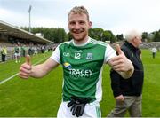 19 May 2018; Aidan Breen of Fermanagh celebrates after the Ulster GAA Football Senior Championship Quarter-Final match between Fermanagh and Armagh at Brewster Park in Enniskillen, Fermanagh. Photo by Oliver McVeigh/Sportsfile