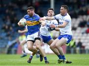 19 May 2018; Philip Austin of Tipperary in action against Shane Ryan, left, and Craig Guiry of Waterford during the Munster GAA Football Senior Championship Quarter-Final match between Tipperary and Waterford at Semple Stadium in Thurles, Co Tipperary. Photo by Daire Brennan/Sportsfile