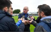 19 May 2018; Waterford manager Tom McGlinchey speaks to the media after the Munster GAA Football Senior Championship Quarter-Final match between Tipperary and Waterford at Semple Stadium in Thurles, Co Tipperary. Photo by Daire Brennan/Sportsfile