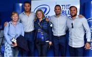 19 May 2018; Adam Byrne, Dave Kearney and Jamison Gibson-Park of Leinster with fans in the Blue Room prior to the Guinness PRO14 semi-final match between Leinster and Munster at the RDS Arena in Dublin. Photo by Brendan Moran/Sportsfile