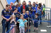 19 May 2018; Leinster supporters wait at Autograph Alley prior to the Guinness PRO14 semi-final match between Leinster and Munster at the RDS Arena in Dublin. Photo by Stephen McCarthy/Sportsfile