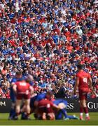 19 May 2018; Supporters watch on during the Guinness PRO14 semi-final match between Leinster and Munster at the RDS Arena in Dublin. Photo by Stephen McCarthy/Sportsfile