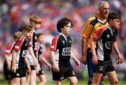 19 May 2018; Action from the Bank of Ireland Half-Time Minis between Cill Dara RFC and Roscrea RFC at the Guinness PRO14 semi-final match between Leinster and Munster at the RDS Arena in Dublin. Photo by Stephen McCarthy/Sportsfile