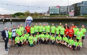 20 May 2018; Participants prior to the SPAR Streets of Dublin 5K at the CHQ Building in Dublin. Photo by David Fitzgerald/Sportsfile