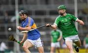 20 May 2018; Max Hackett of Tipperary in action against Emmett McEvoy of Limerick during the Electric Ireland Munster GAA Hurling Minor Championship Round 1 match between Limerick and Tipperary at the Gaelic Grounds in Limerick. Photo by Ray McManus/Sportsfile