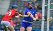 20 May 2018; Cillian O’Brien of Clare in action against Paddy O'Flynn of Cork during the Electric Ireland Munster GAA Hurling Minor Championship Round 1 match between Cork and Clare at Páirc Uí Chaoimh in Cork. Photo by Brendan Moran/Sportsfile