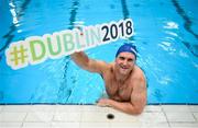 21 May 2018; Rory O'Connor in attendance at the Dublin 2018 World Para Swimming Allianz European Championships Ticket Launch at the National Aquatic Centre in Dublin. Tickets for the Dublin2018 World Para Swimming Allianz European Championships are now on sale at www.paralympics.ie Paralympians Ellen Keane and Nicole Turner joined #Dublin2018 Ambassadors Rory’s Stories and Claire Bergin to launch the ticket sales platform. Photo by David Fitzgerald/Sportsfile