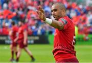 19 May 2018; Simon Zebo of Munster after the Guinness PRO14 semi-final match between Leinster and Munster at the RDS Arena in Dublin. Photo by Brendan Moran/Sportsfile