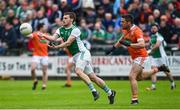 19 May 2018; Declan McCusker of Fermanagh in action against Gavin McParland of Armagh during the Ulster GAA Football Senior Championship Quarter-Final match between Fermanagh and Armagh at Brewster Park in Enniskillen, Fermanagh. Photo by Oliver McVeigh/Sportsfile