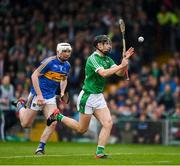 20 May 2018; Barry Murphy of Limerick races clear of Séamus Kennedy of Tipperary, as he scores a late goal during the Munster GAA Hurling Senior Championship Round 1 match between Limerick and Tipperary at the Gaelic Grounds in Limerick. Photo by Ray McManus/Sportsfile