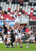20 May 2018; Kieran Treadwell of Ulster secures a lineout during the Guinness PRO14 European Play-Off match between Ulster and Ospreys at Kingspan Stadium in Belfast. Photo by John Dickson/Sportsfile